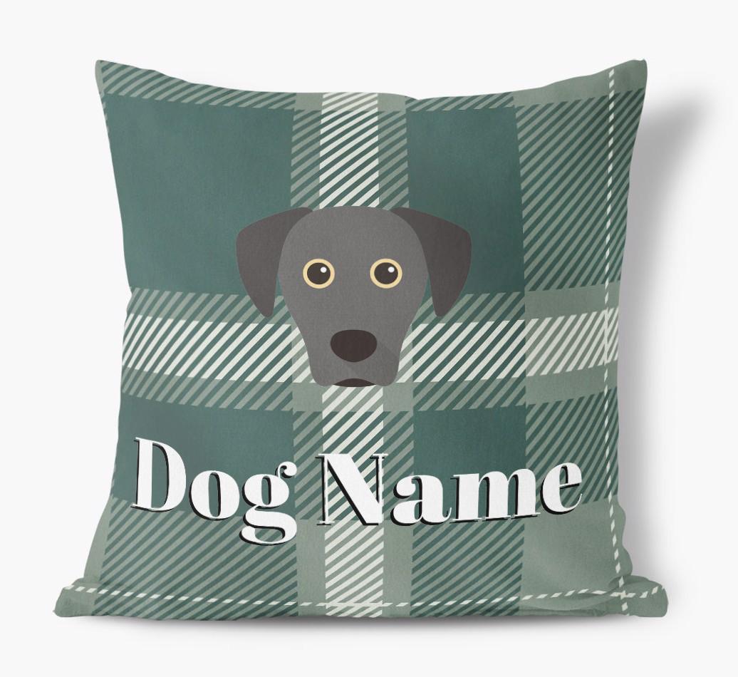 Tartan Pattern: Personalized {breedFullName} Soft Touch Pillow