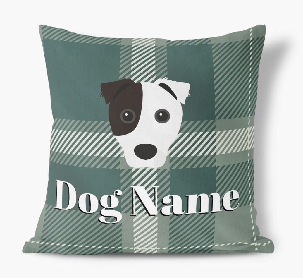 Tartan Pattern: Personalized {breedFullName} Soft Touch Pillow