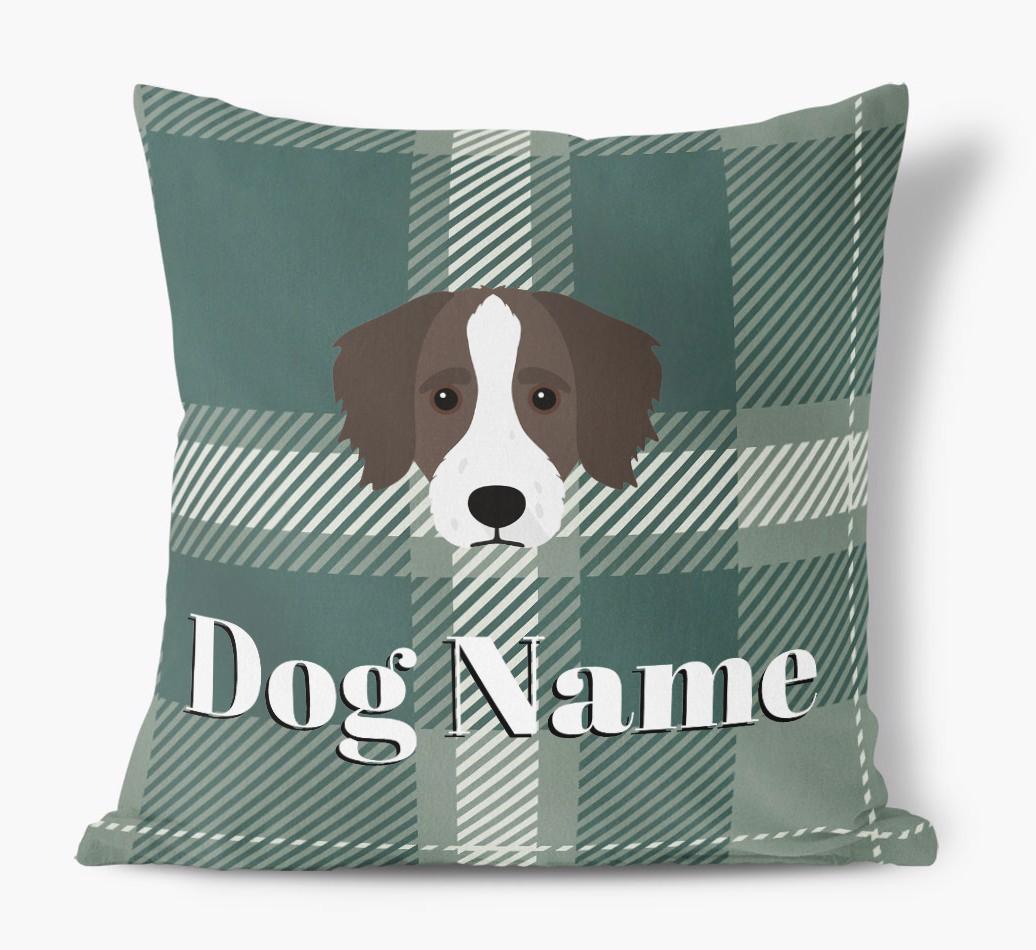 Tartan Pattern: Personalized {breedFullName} Soft Touch Pillow