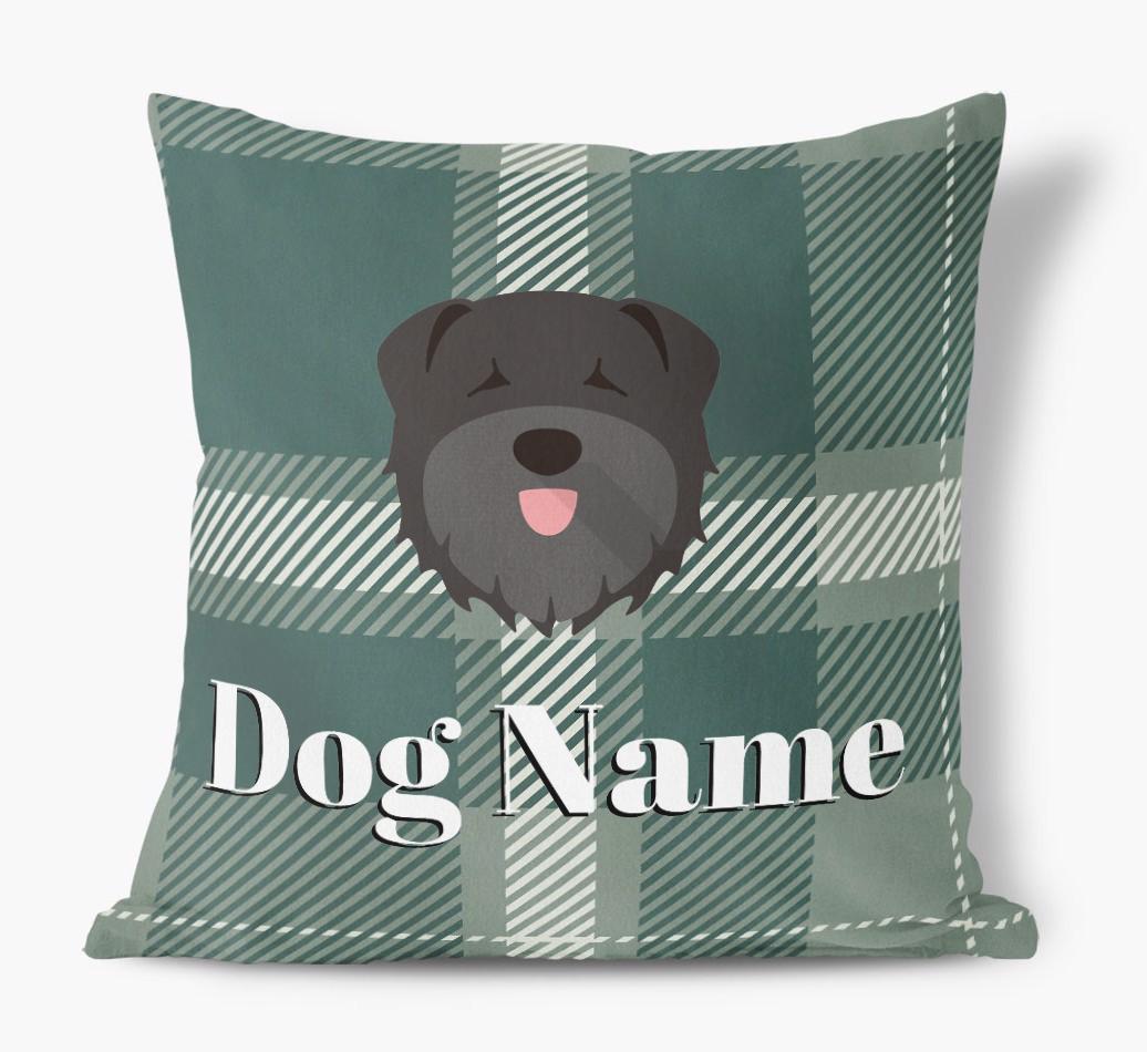 Tartan Pattern: Personalized {breedFullName} Soft Touch Pillow