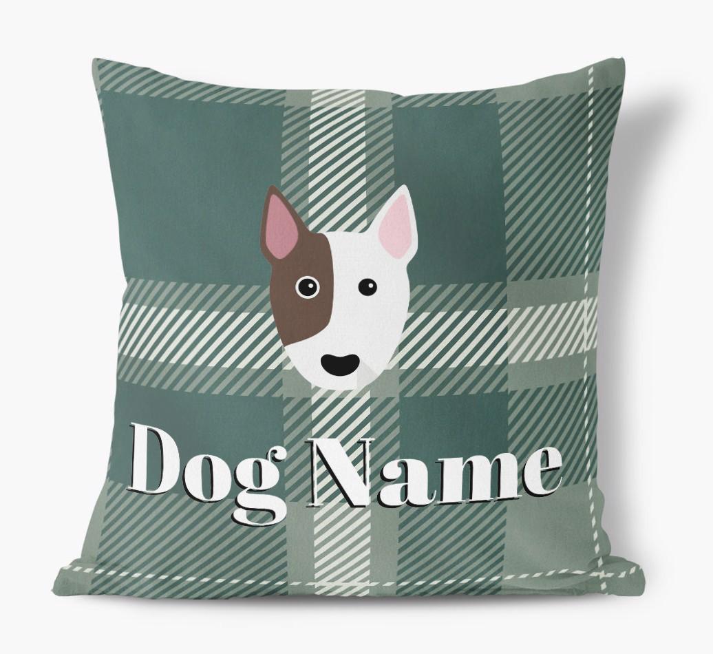 Tartan Pattern: Personalized {breedFullName} Soft Touch Pillow