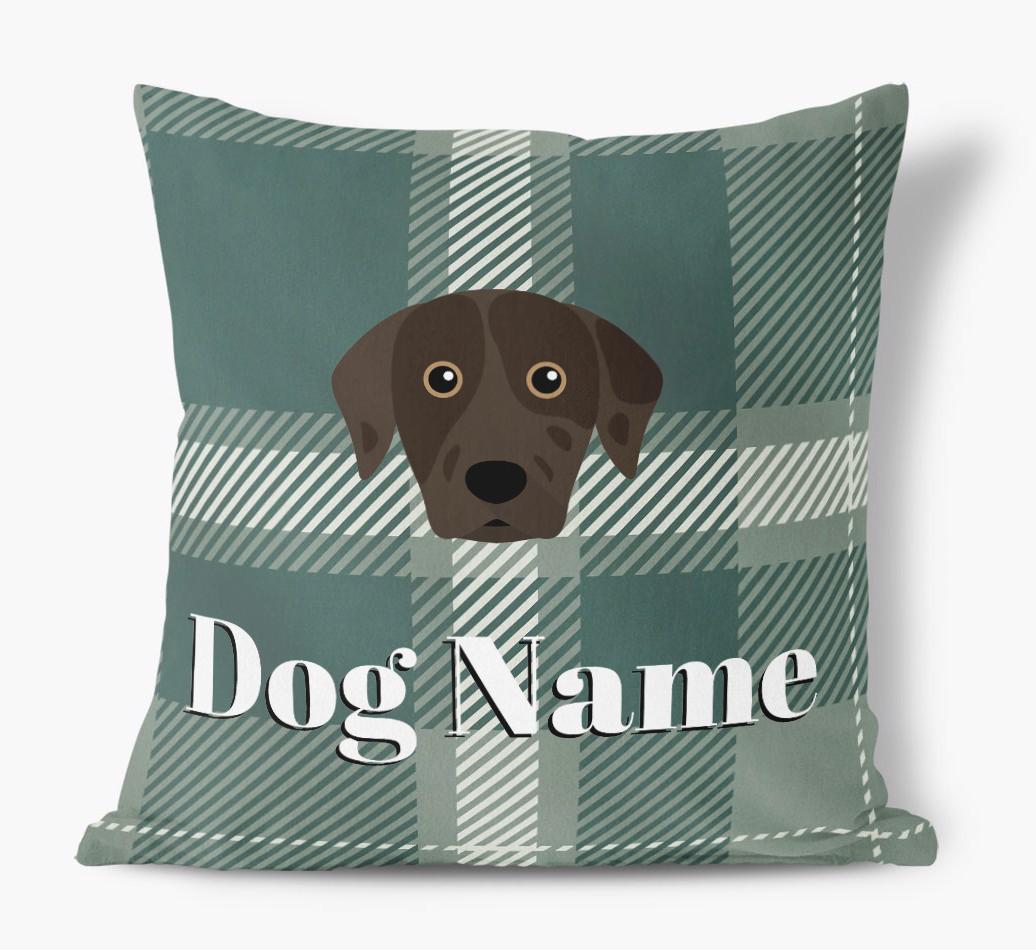 Tartan Pattern: Personalized {breedFullName} Soft Touch Pillow