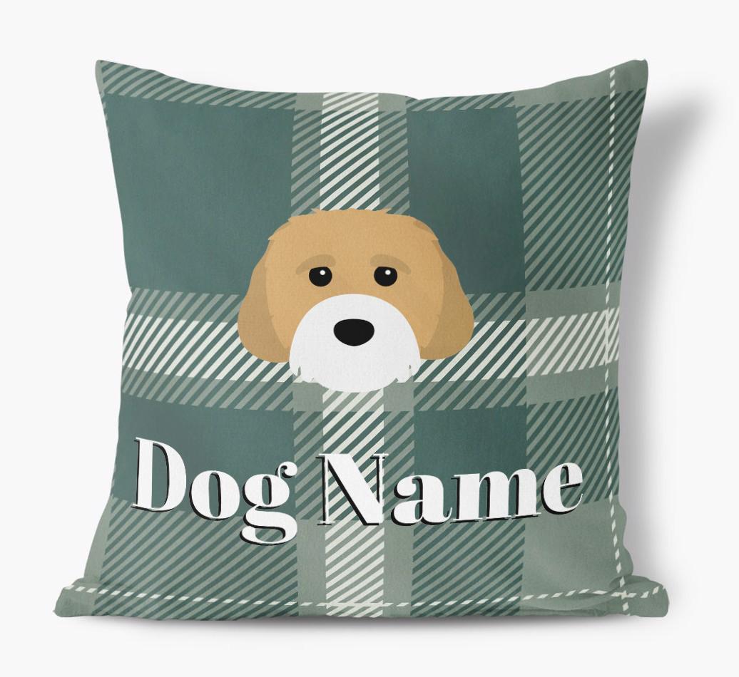 Tartan Pattern: Personalized {breedFullName} Soft Touch Pillow