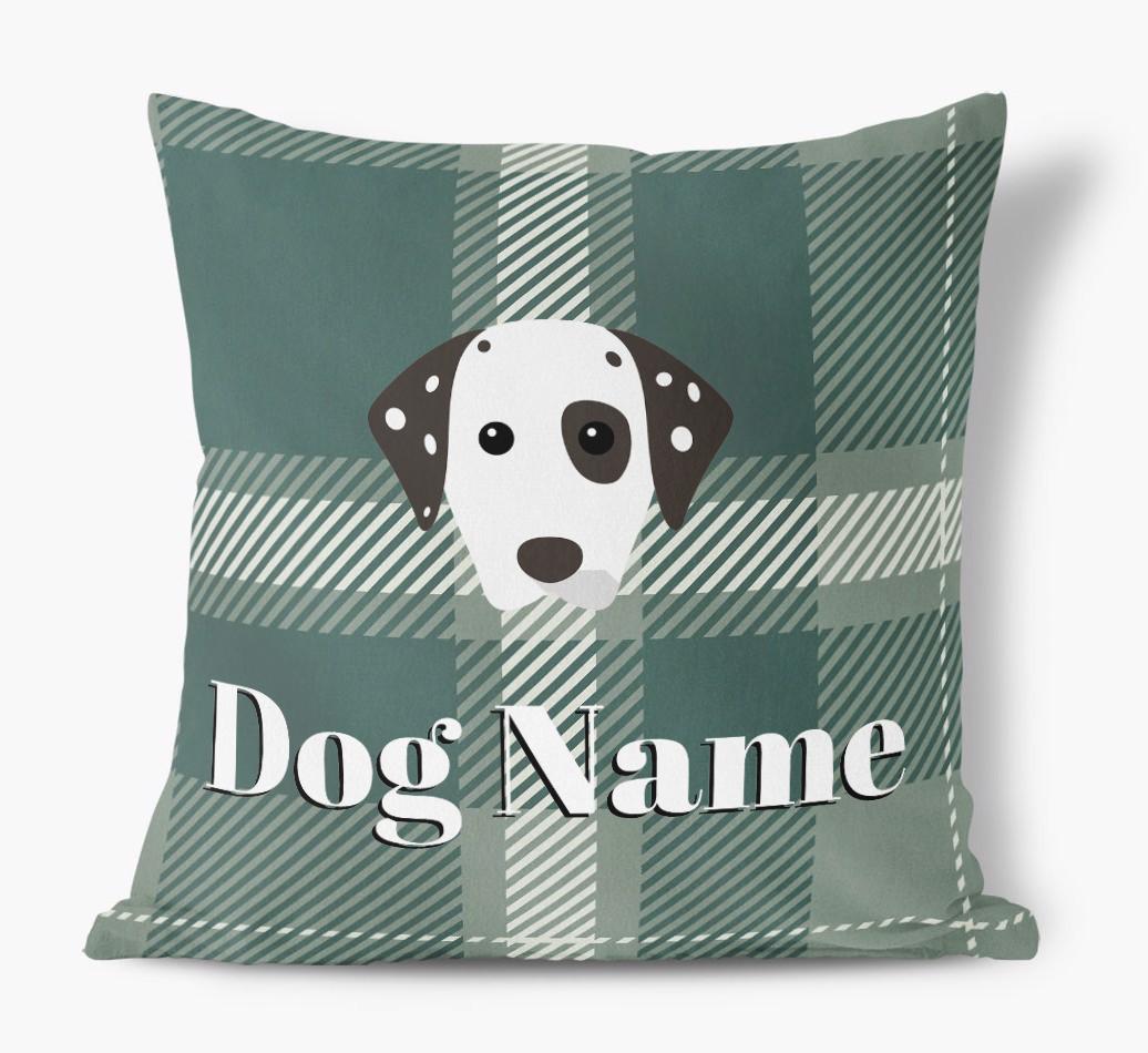 Tartan Pattern: Personalized {breedFullName} Soft Touch Pillow