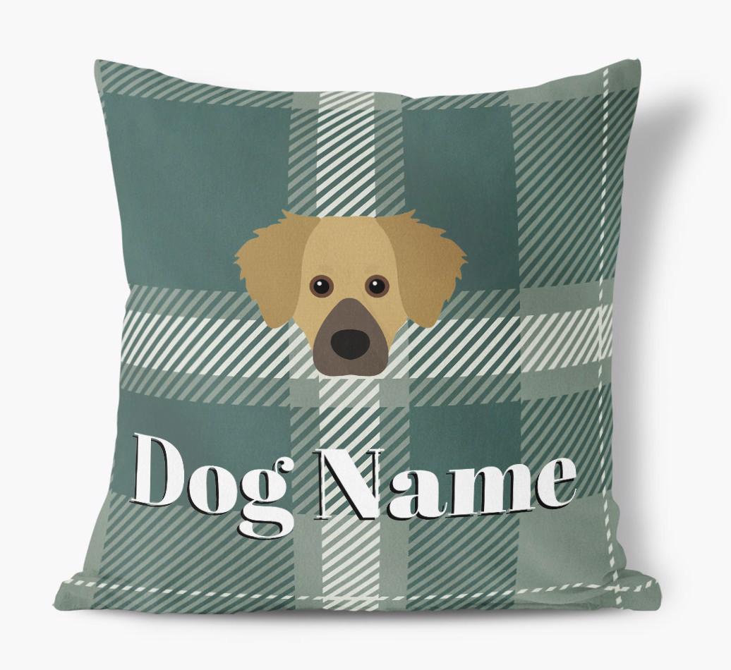 Tartan Pattern: Personalized {breedFullName} Soft Touch Pillow