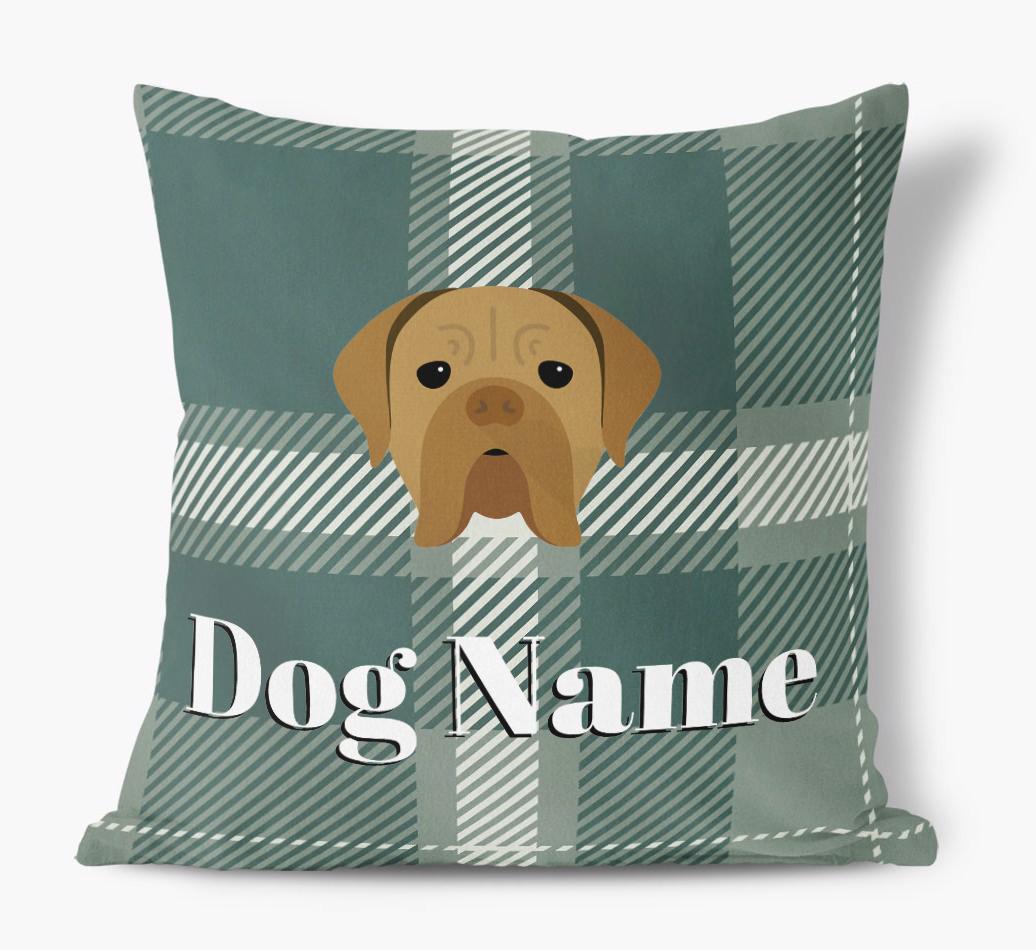 Tartan Pattern: Personalized {breedFullName} Soft Touch Pillow