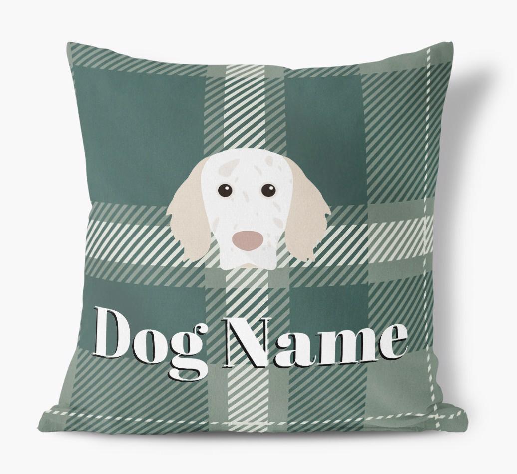 Tartan Pattern: Personalized {breedFullName} Soft Touch Pillow