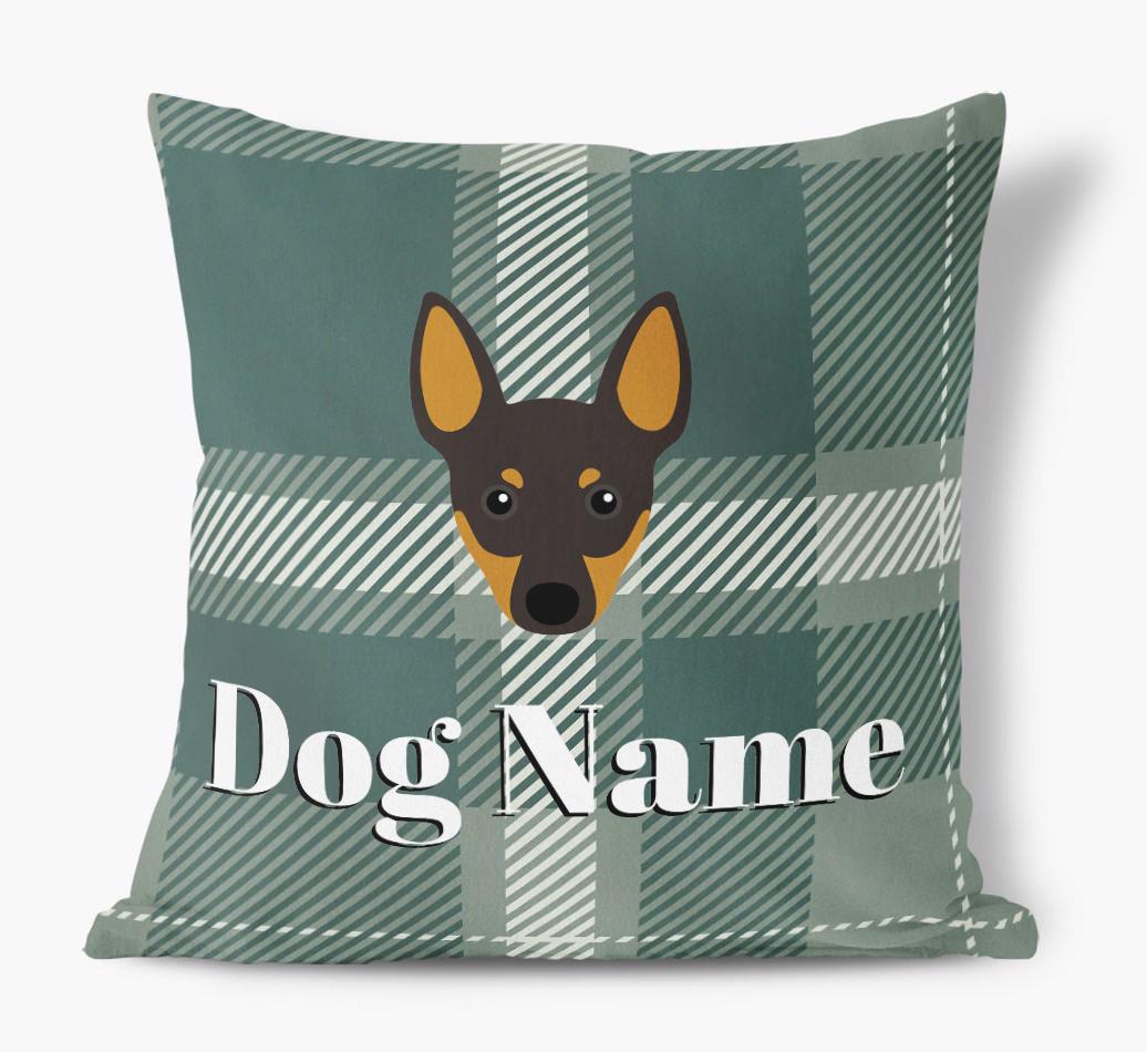 Tartan Pattern: Personalized {breedFullName} Soft Touch Pillow