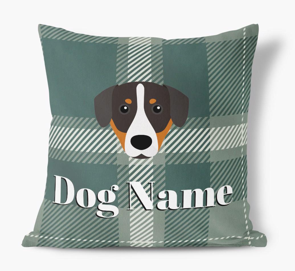 Tartan Pattern: Personalized {breedFullName} Soft Touch Pillow