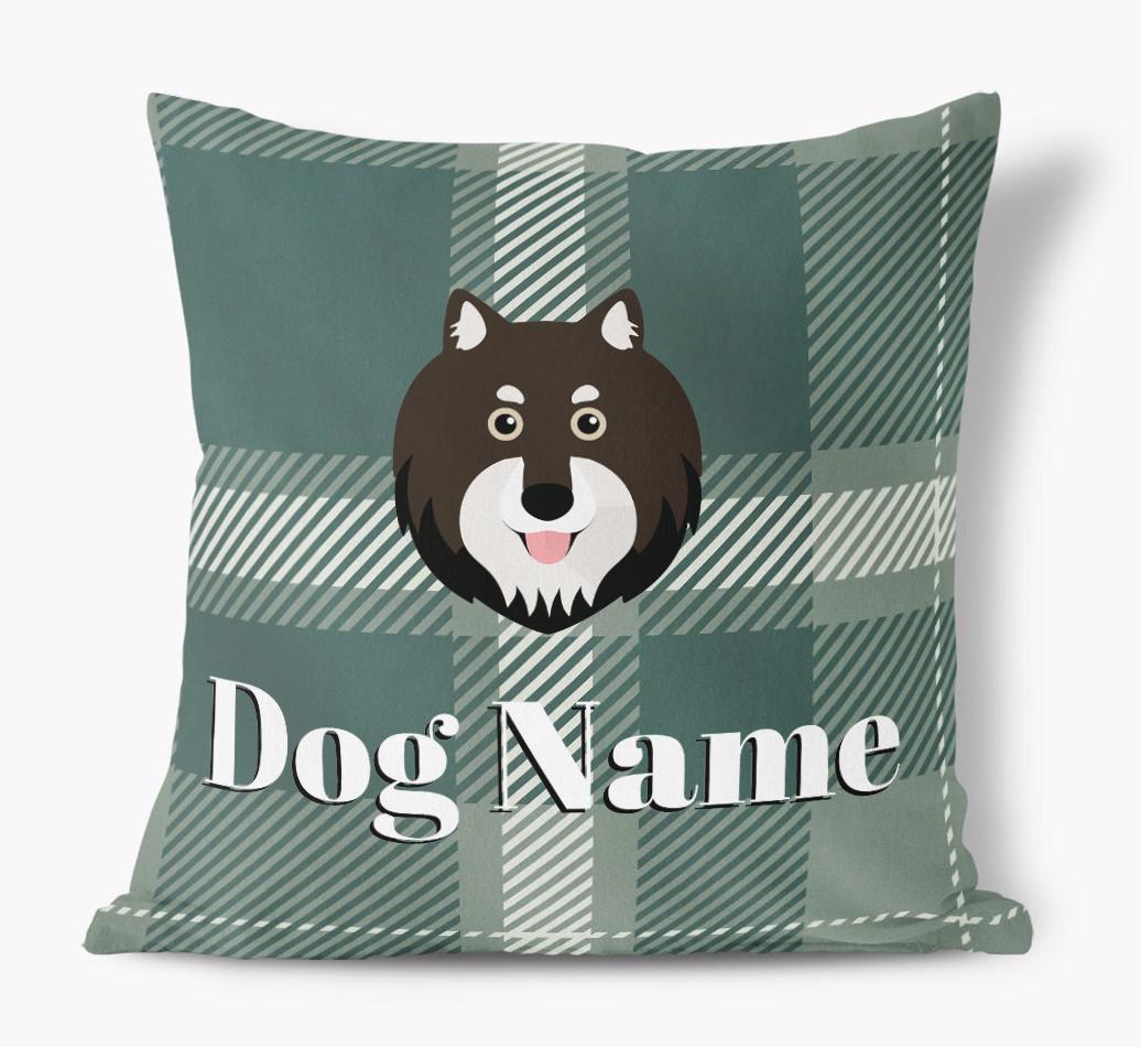 Tartan Pattern: Personalized {breedFullName} Soft Touch Pillow