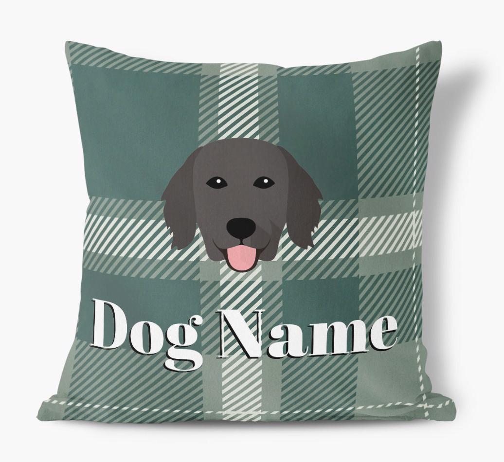 Tartan Pattern: Personalized {breedFullName} Soft Touch Pillow