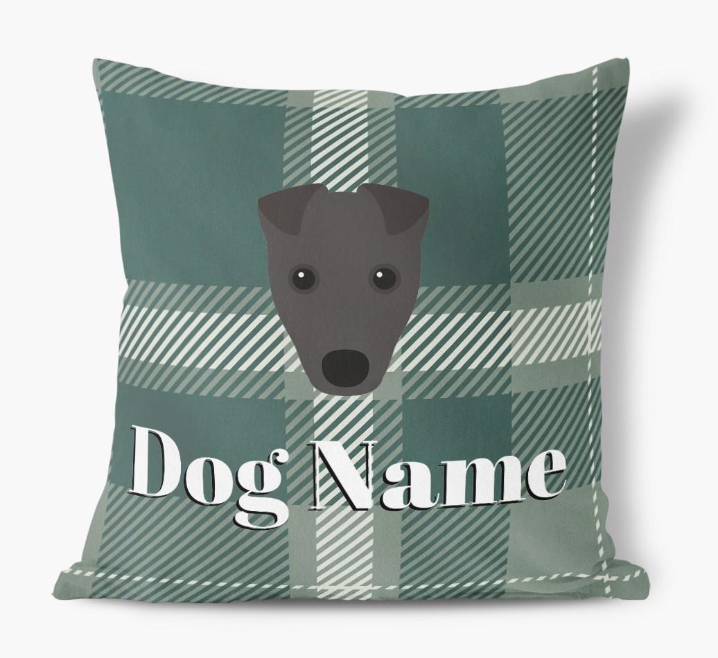 Tartan Pattern: Personalized {breedFullName} Soft Touch Pillow
