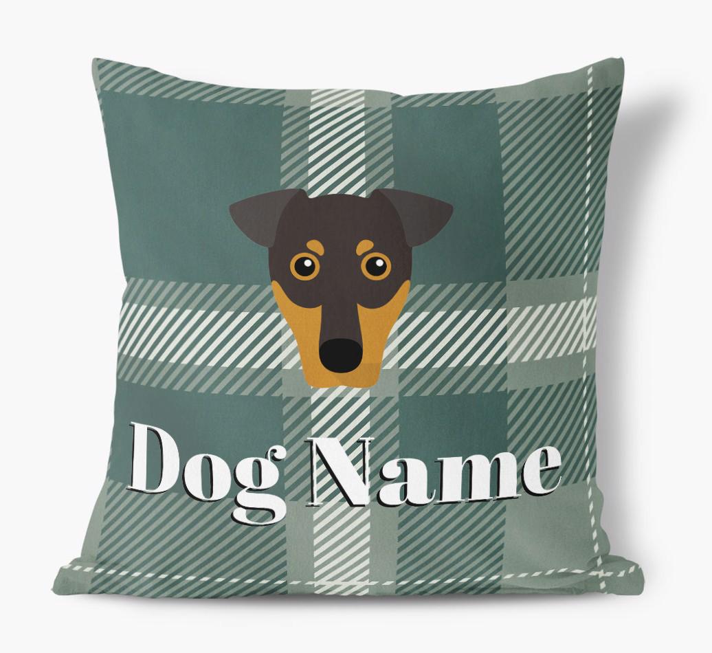 Tartan Pattern: Personalized {breedFullName} Soft Touch Pillow