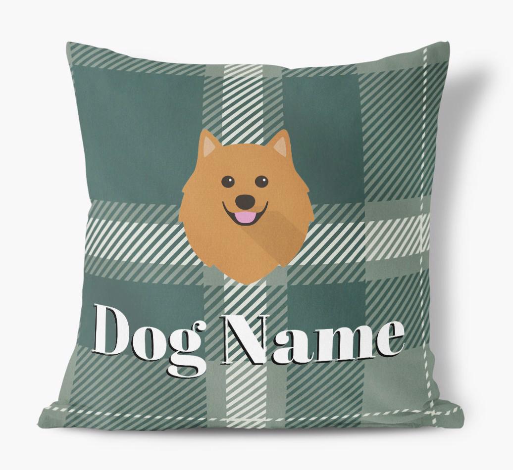 Tartan Pattern: Personalized {breedFullName} Soft Touch Pillow