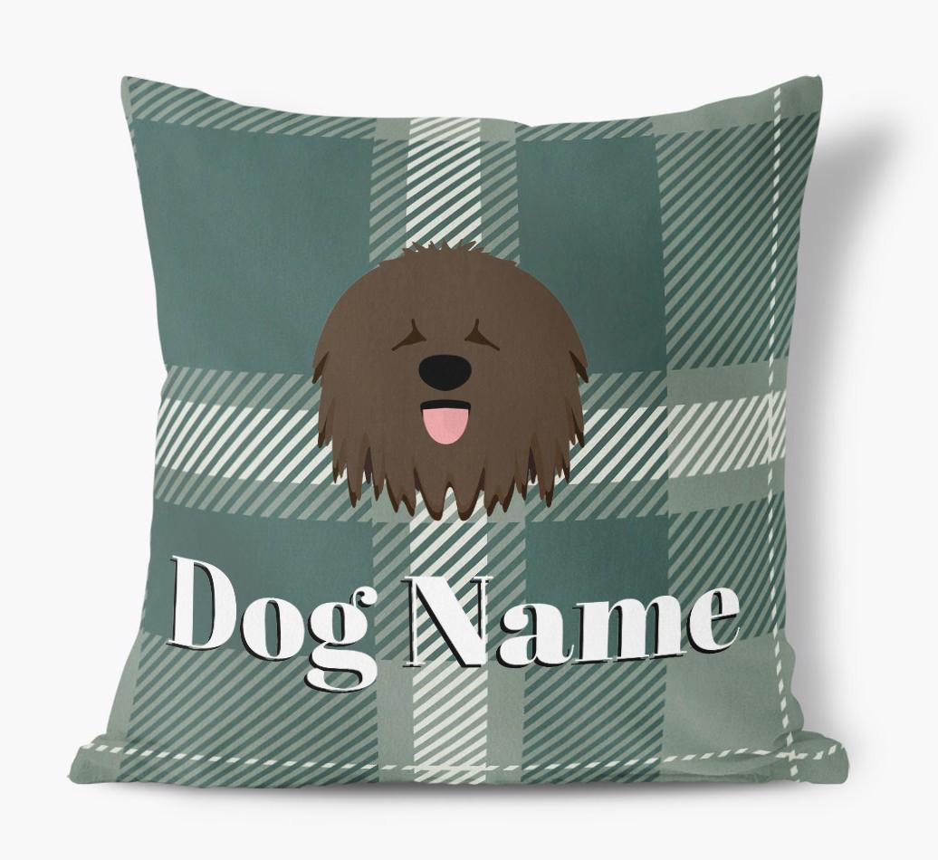 Tartan Pattern: Personalized {breedFullName} Soft Touch Pillow
