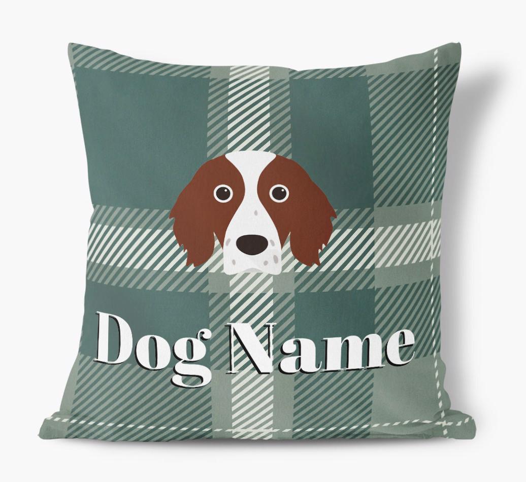 Tartan Pattern: Personalized {breedFullName} Soft Touch Pillow