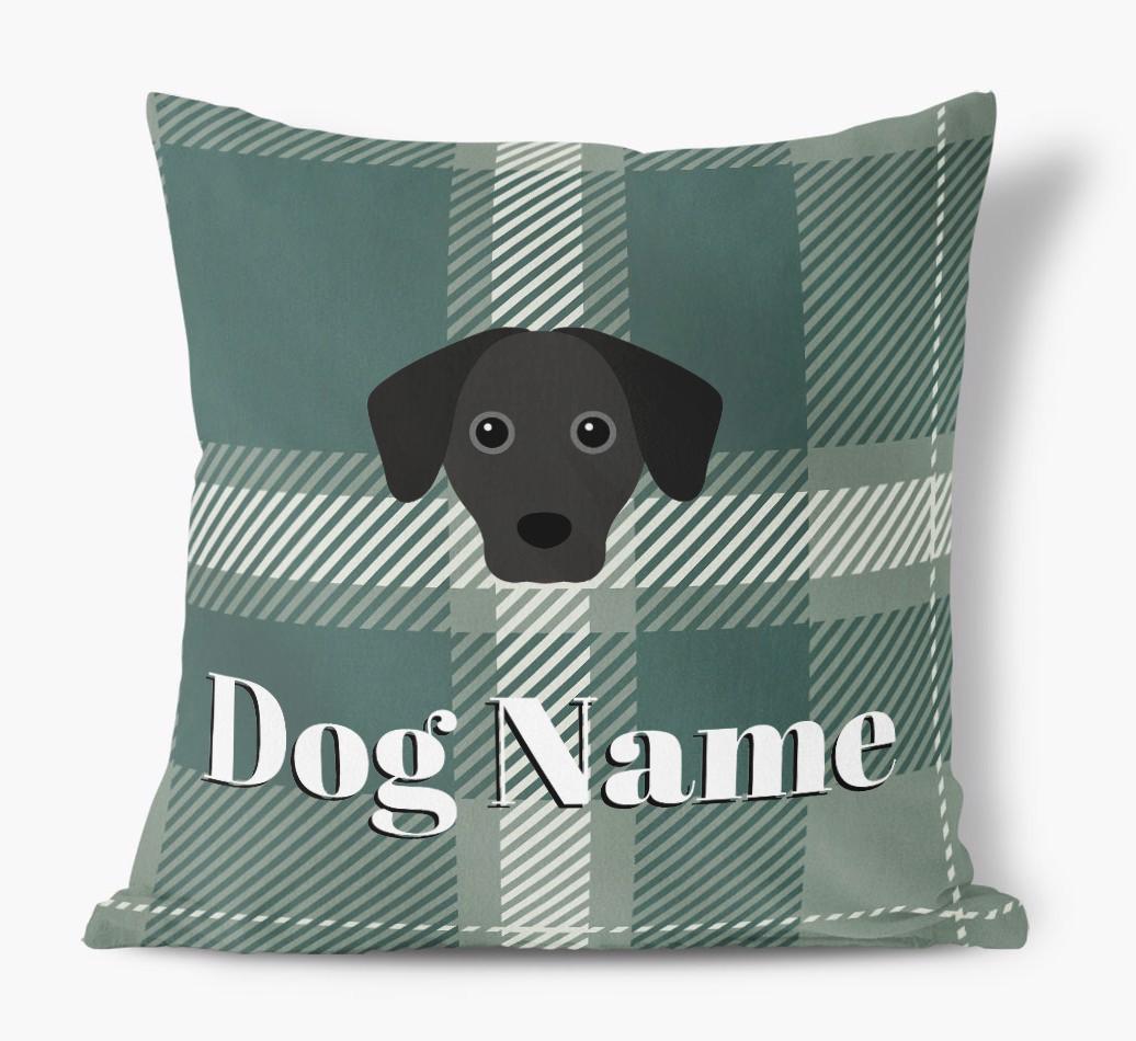 Tartan Pattern: Personalized {breedFullName} Soft Touch Pillow