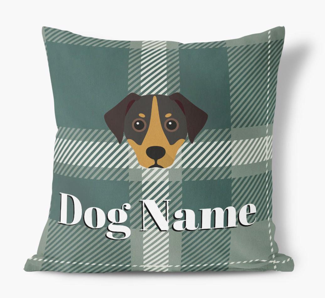 Tartan Pattern: Personalized {breedFullName} Soft Touch Pillow