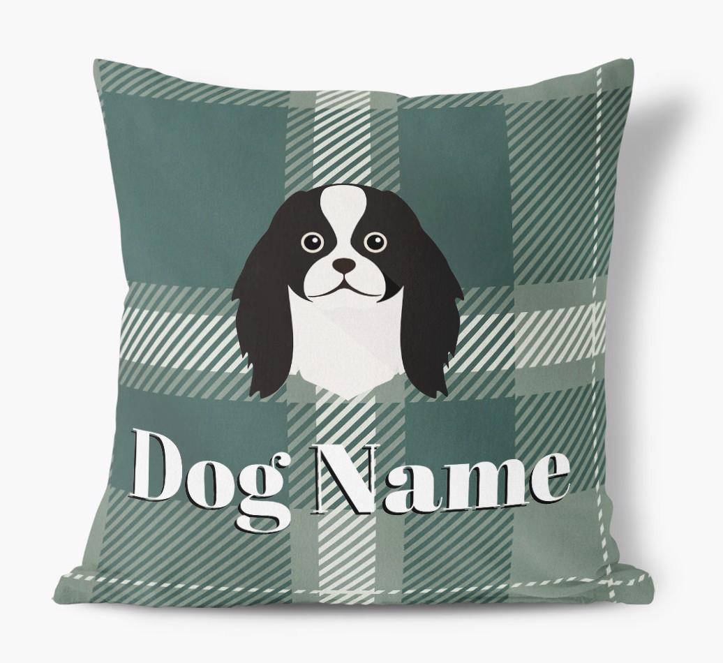 Tartan Pattern: Personalized {breedFullName} Soft Touch Pillow