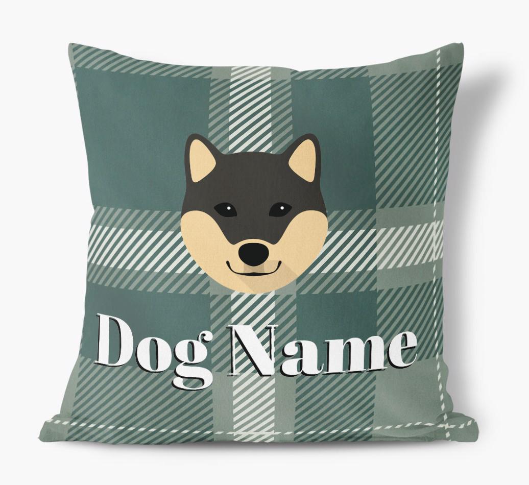 Tartan Pattern: Personalized {breedFullName} Soft Touch Pillow