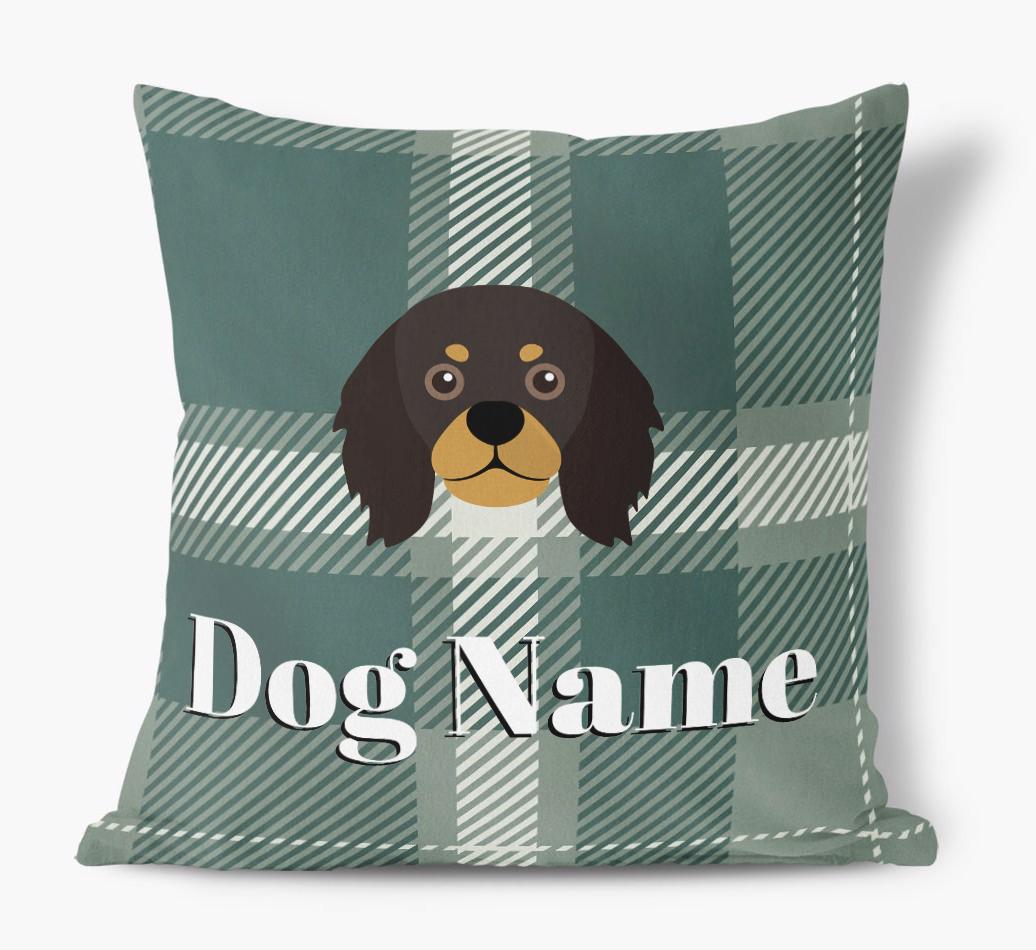 Tartan Pattern: Personalized {breedFullName} Soft Touch Pillow