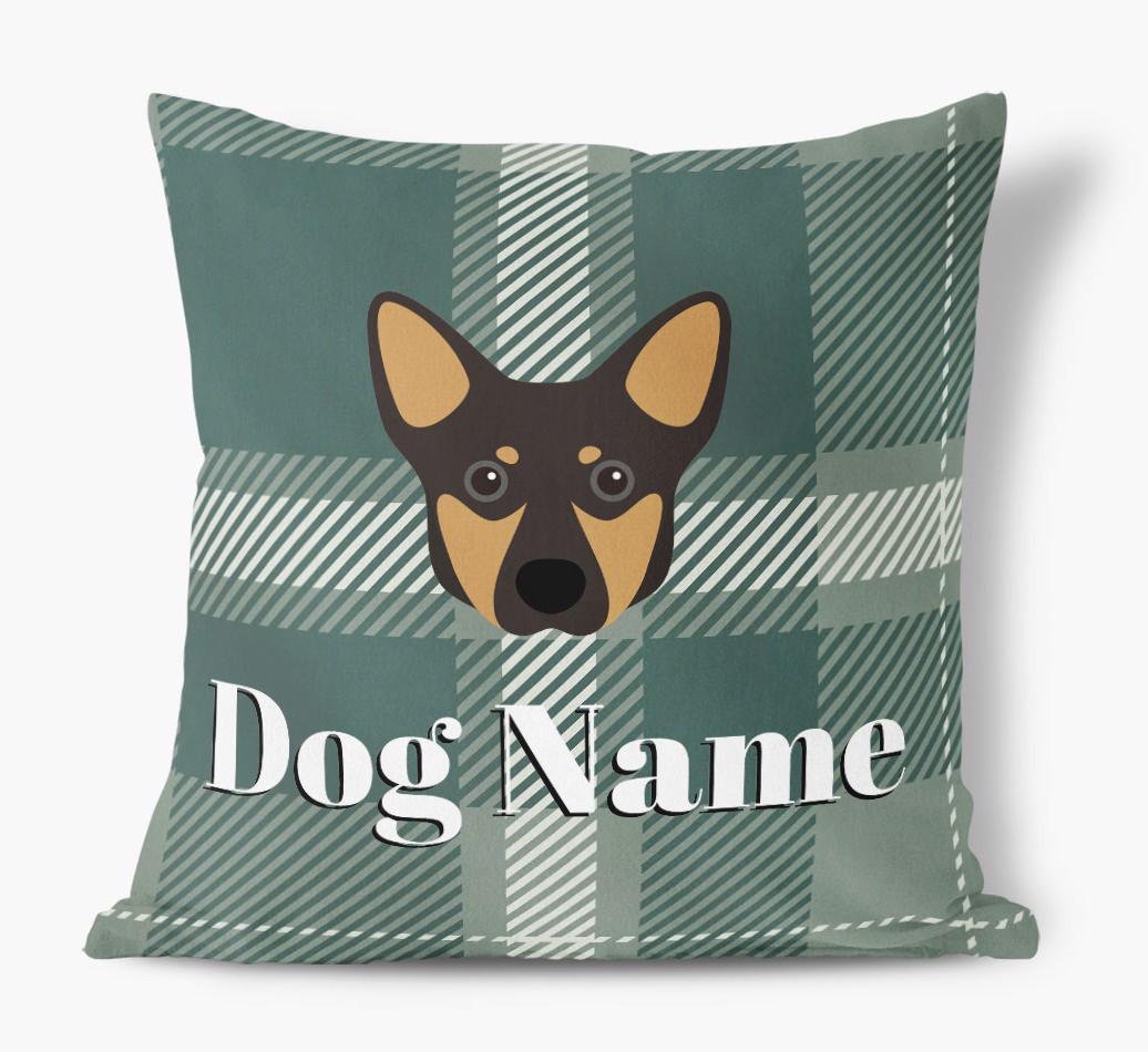 Tartan Pattern: Personalized {breedFullName} Soft Touch Pillow