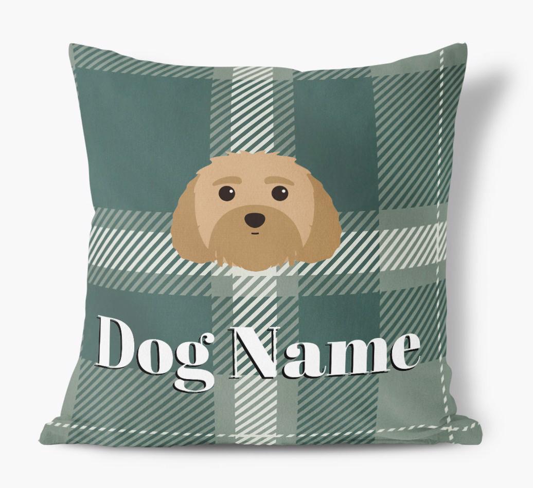 Tartan Pattern: Personalized {breedFullName} Soft Touch Pillow