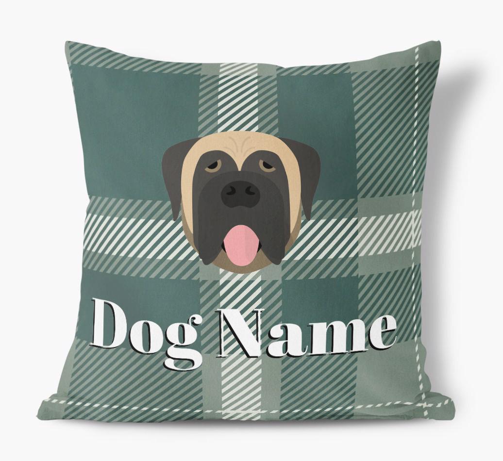 Tartan Pattern: Personalized {breedFullName} Soft Touch Pillow
