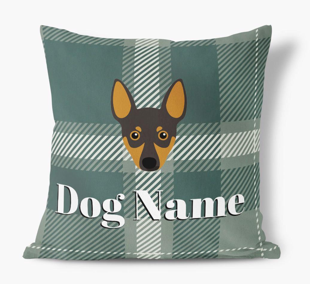 Tartan Pattern: Personalized {breedFullName} Soft Touch Pillow