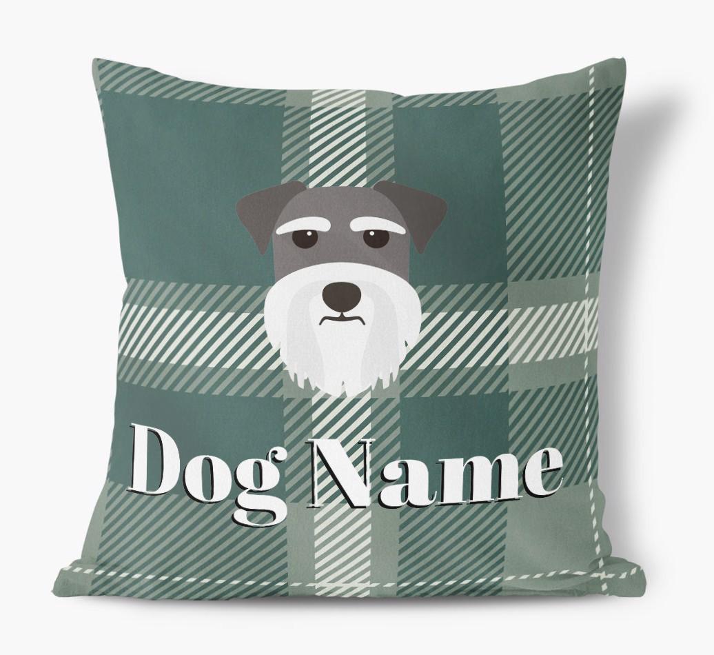 Tartan Pattern: Personalized {breedFullName} Soft Touch Pillow
