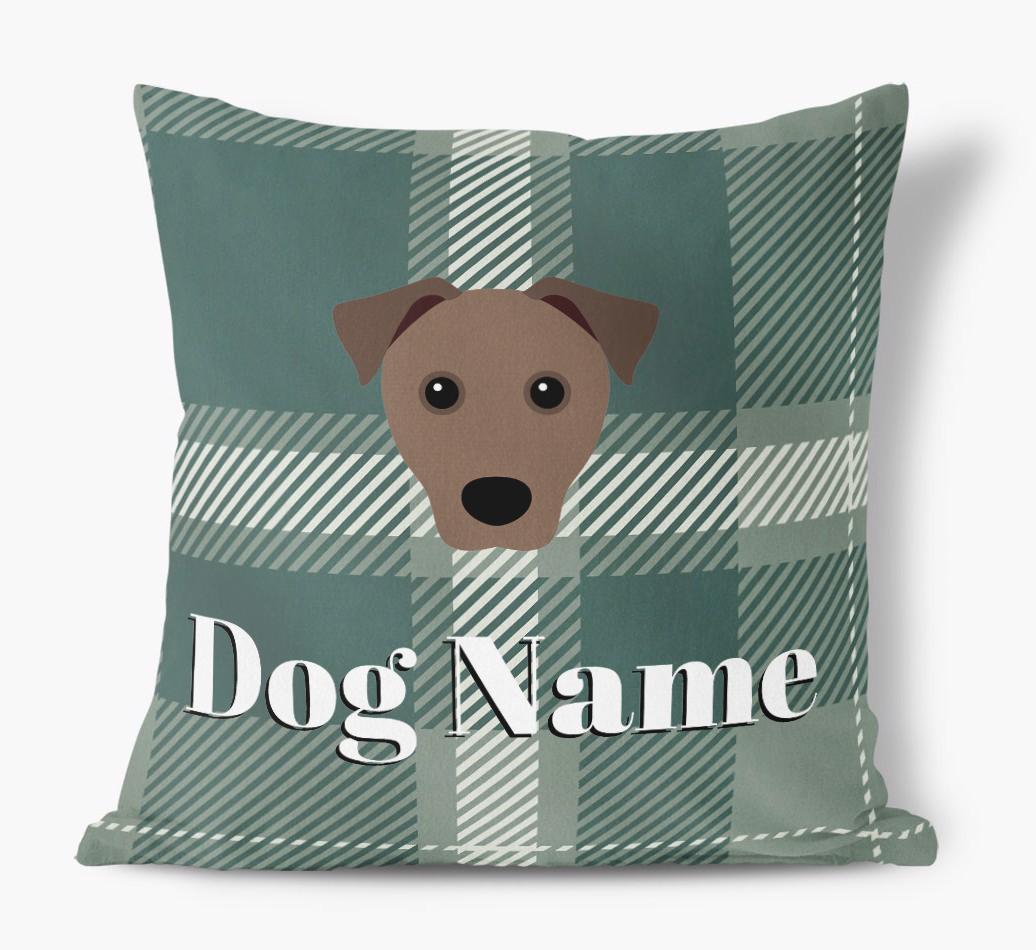 Tartan Pattern: Personalized {breedFullName} Soft Touch Pillow