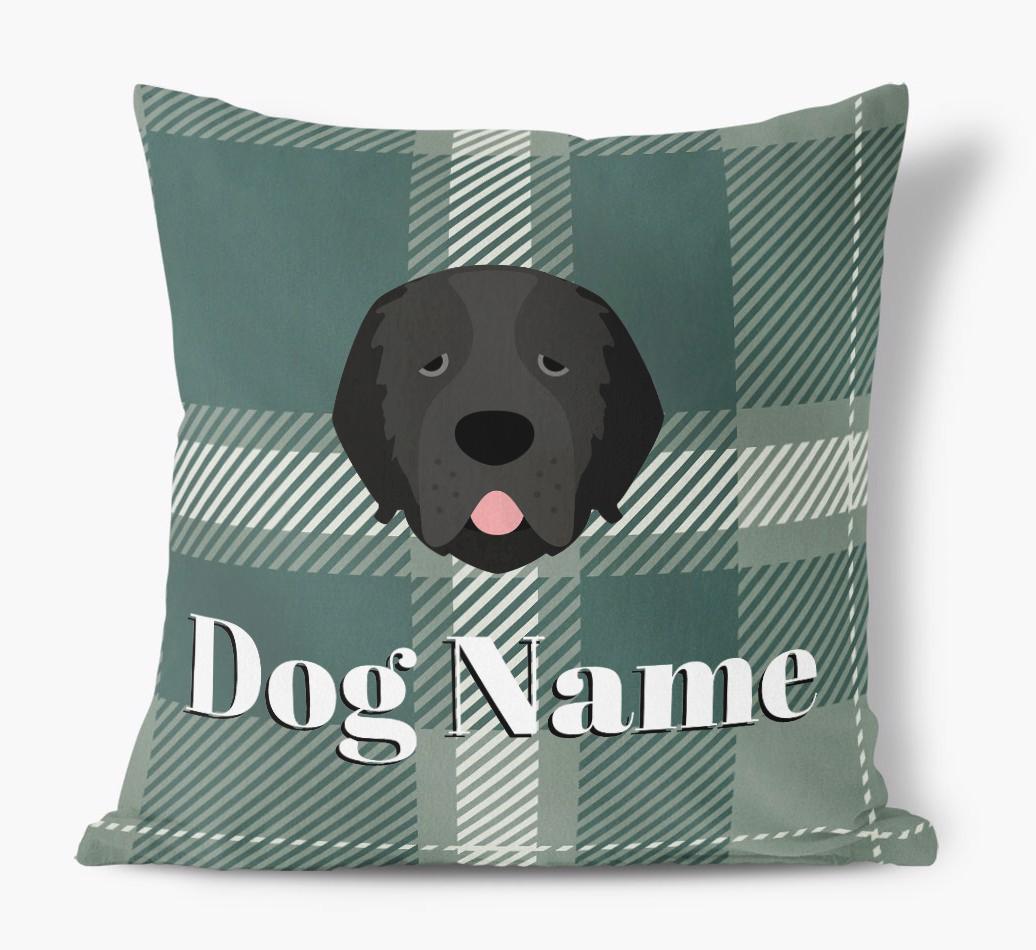 Tartan Pattern: Personalized {breedFullName} Soft Touch Pillow
