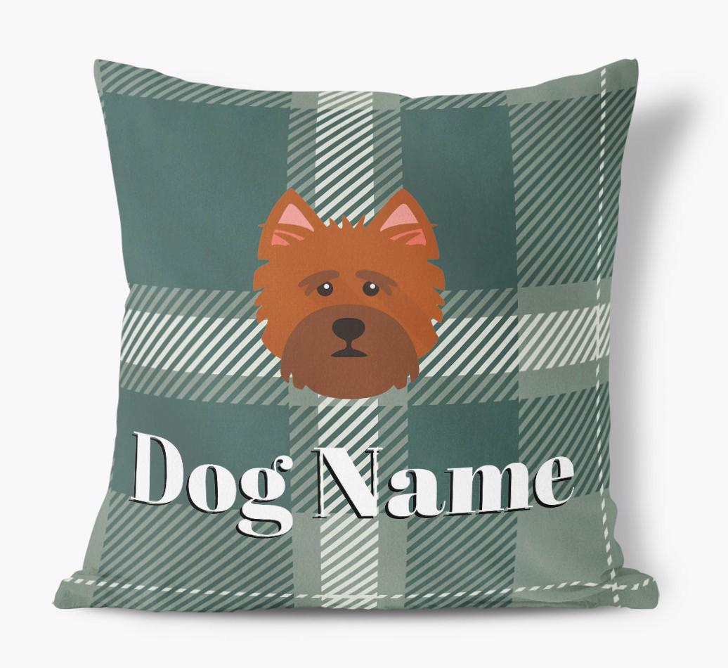 Tartan Pattern: Personalized {breedFullName} Soft Touch Pillow