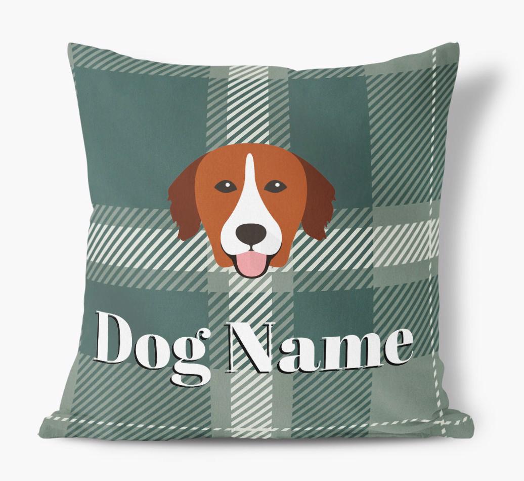 Tartan Pattern: Personalized {breedFullName} Soft Touch Pillow