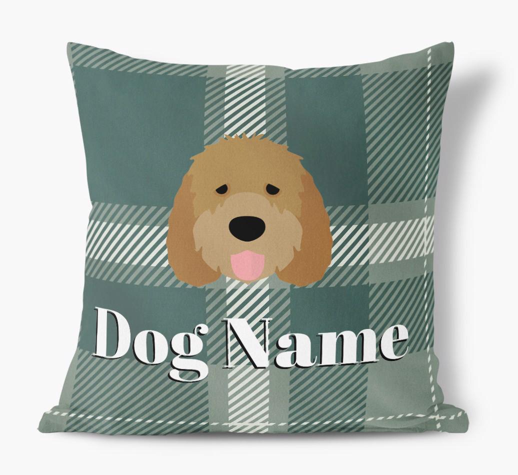 Tartan Pattern: Personalized {breedFullName} Soft Touch Pillow