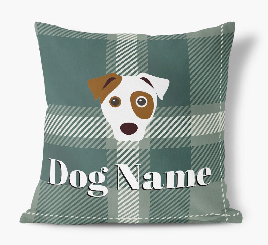 Tartan Pattern: Personalized {breedFullName} Soft Touch Pillow