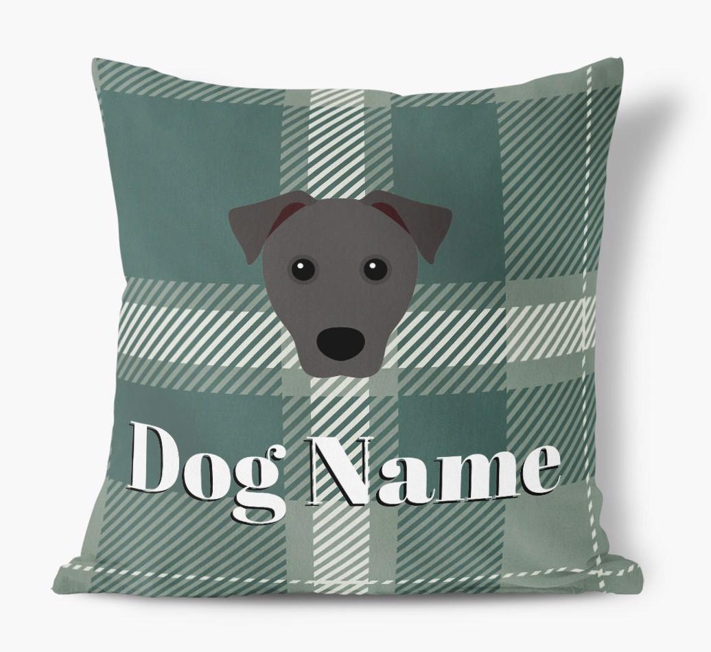 Tartan Pattern: Personalized {breedFullName} Soft Touch Pillow