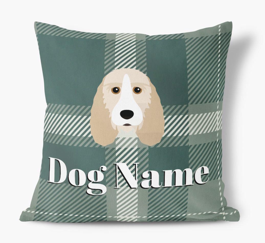 Tartan Pattern: Personalized {breedFullName} Soft Touch Pillow