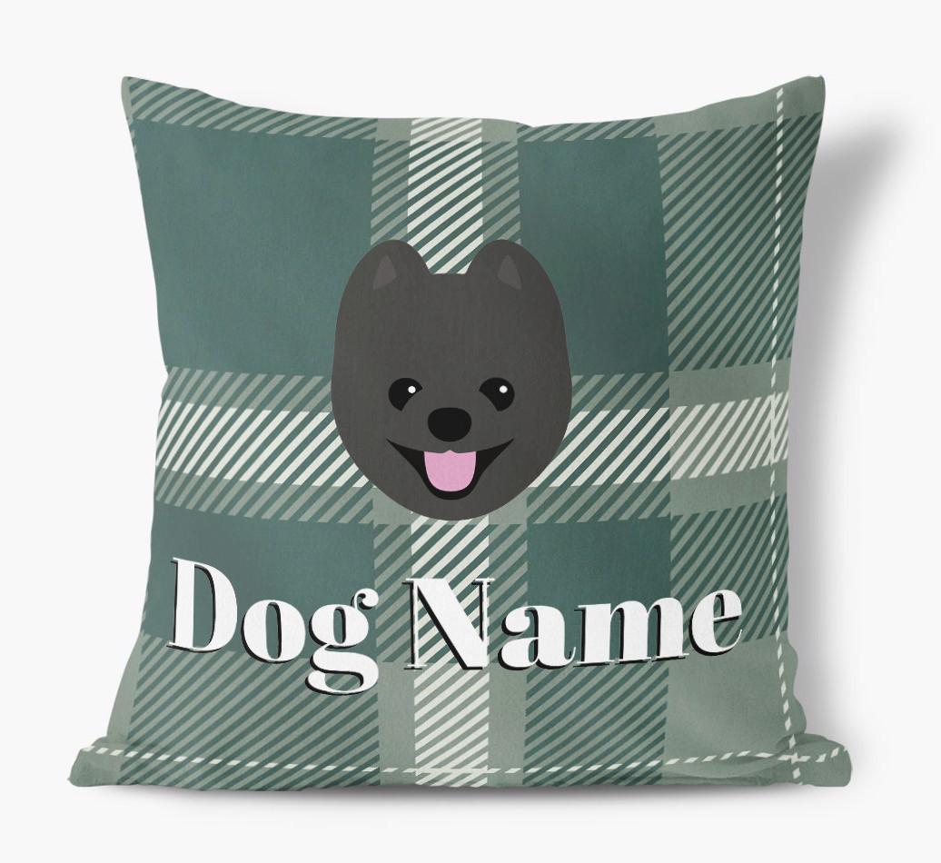 Tartan Pattern: Personalized {breedFullName} Soft Touch Pillow