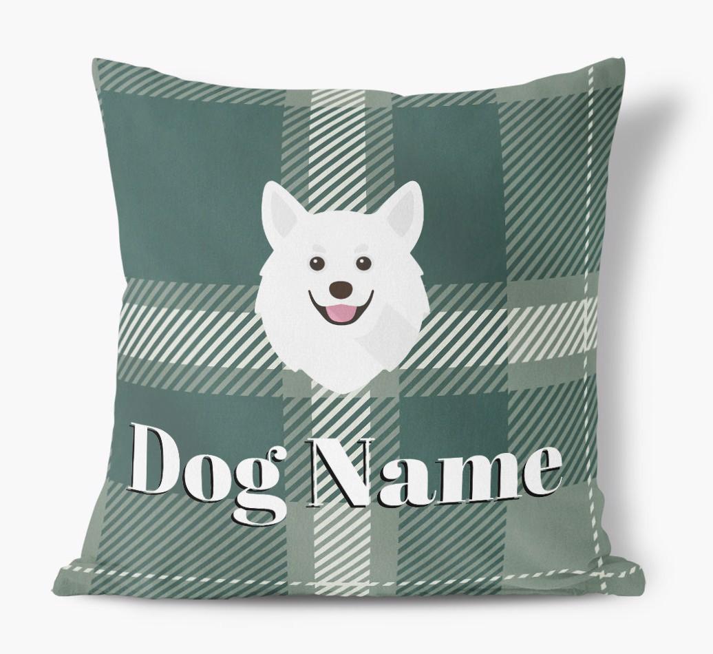 Tartan Pattern: Personalized {breedFullName} Soft Touch Pillow