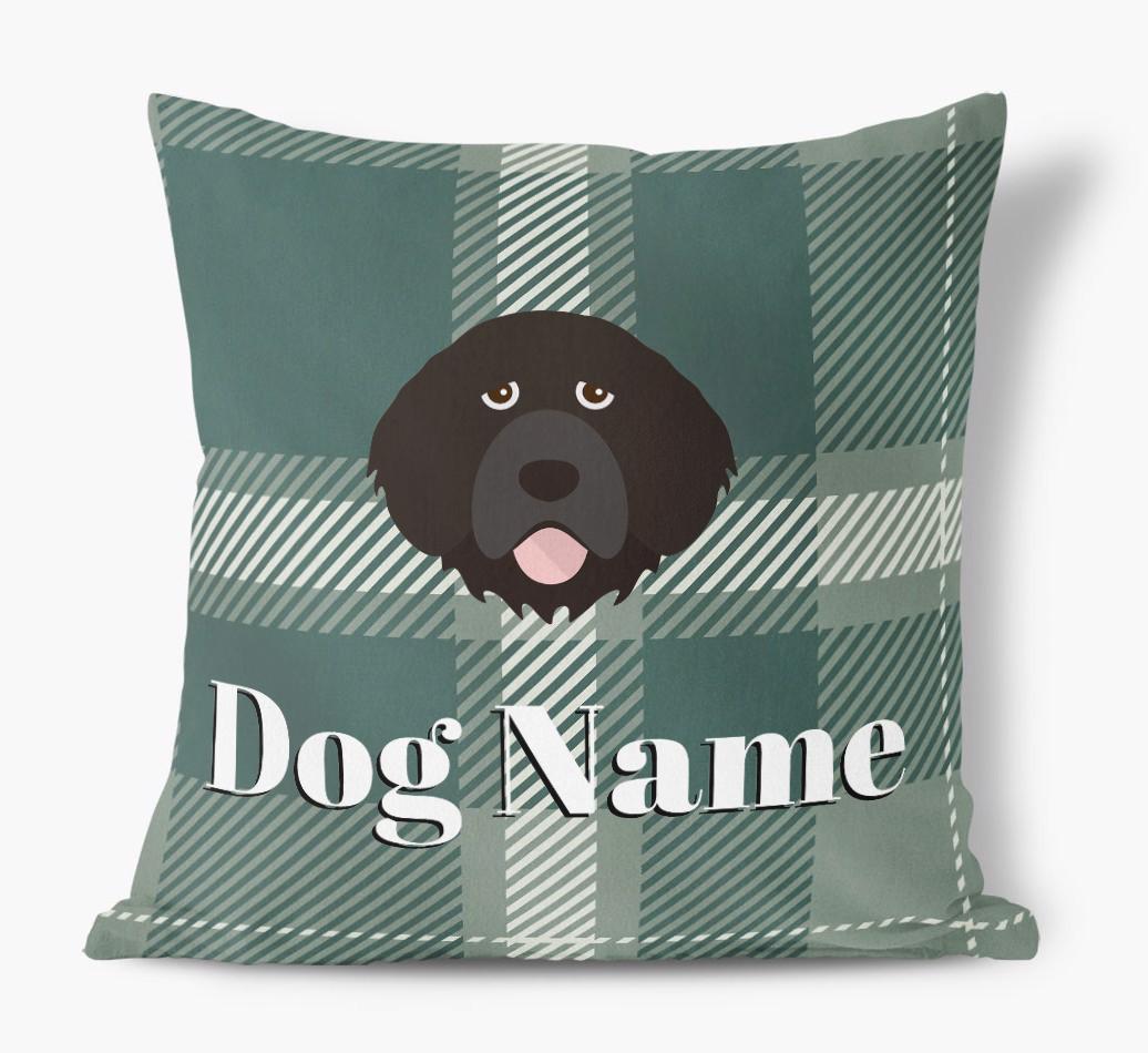 Tartan Pattern: Personalized {breedFullName} Soft Touch Pillow