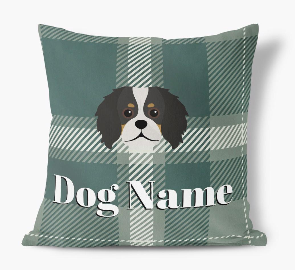 Tartan Pattern: Personalized {breedFullName} Soft Touch Pillow