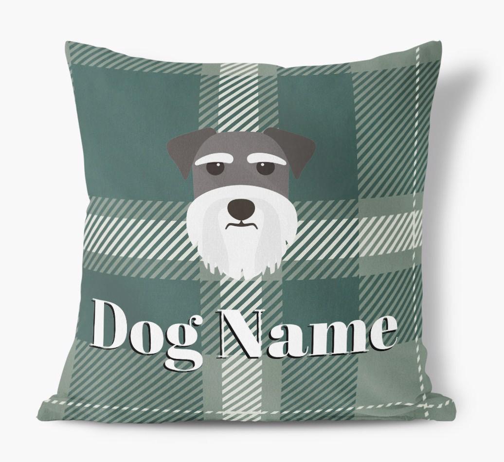 Tartan Pattern: Personalized {breedFullName} Soft Touch Pillow