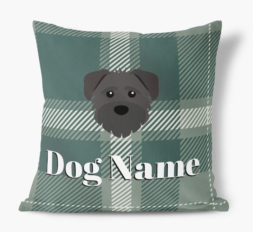 Tartan Pattern: Personalized {breedFullName} Soft Touch Pillow