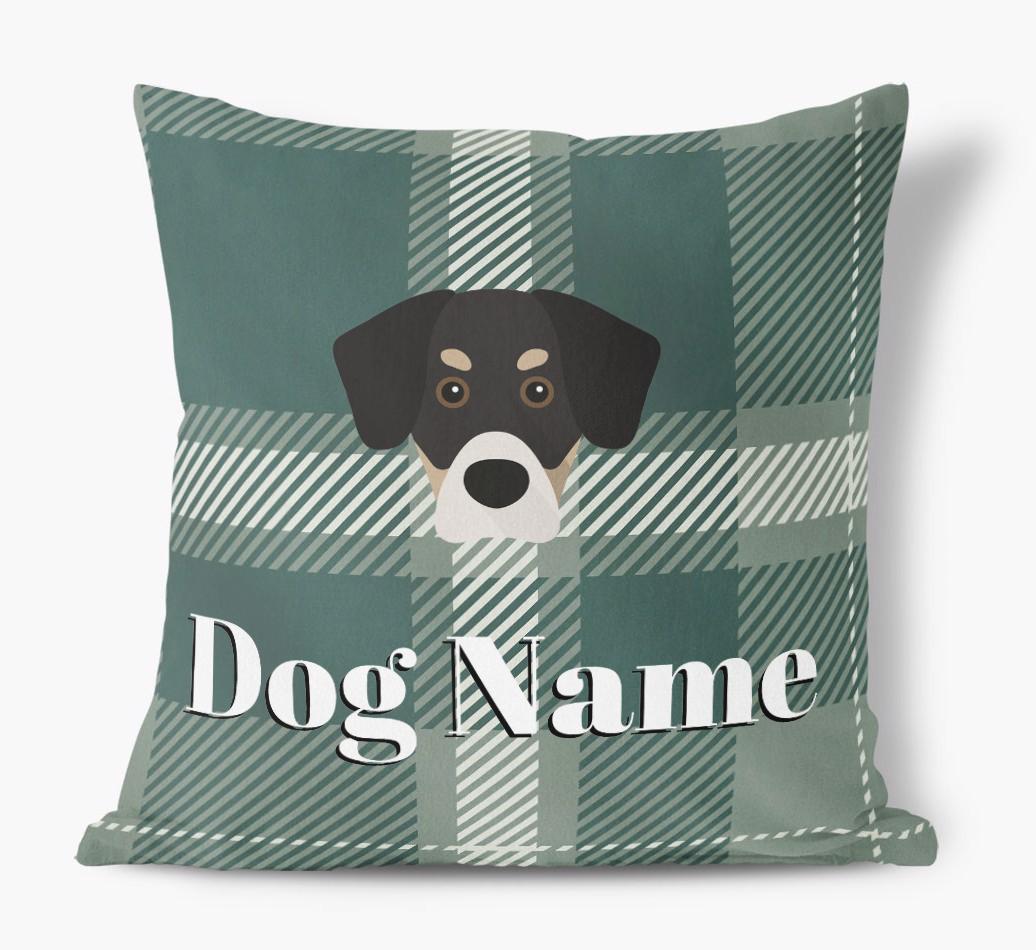 Tartan Pattern: Personalized {breedFullName} Soft Touch Pillow