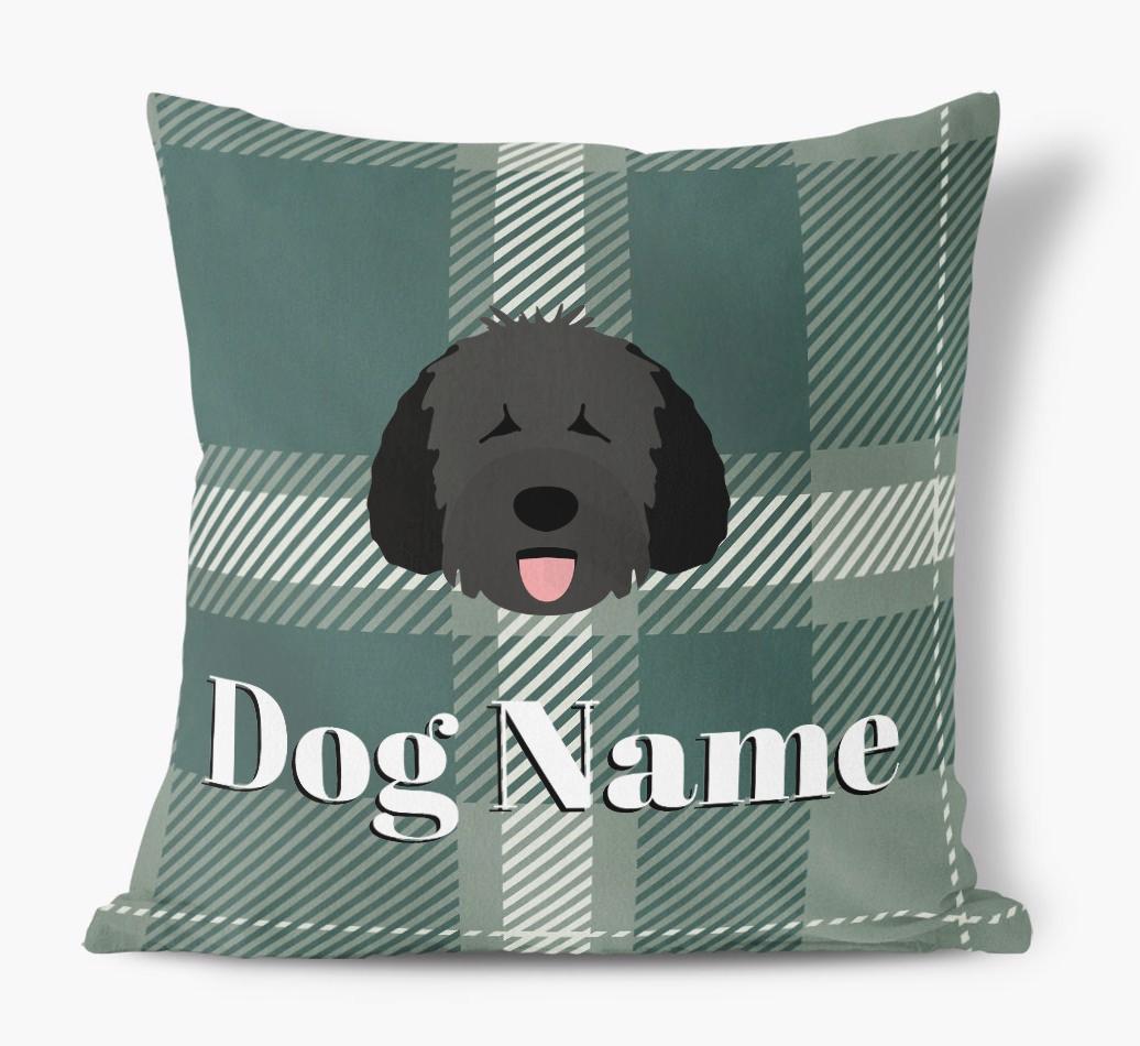 Tartan Pattern: Personalized {breedFullName} Soft Touch Pillow