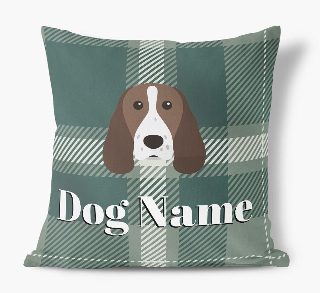 Tartan Pattern: Personalized {breedFullName} Soft Touch Pillow