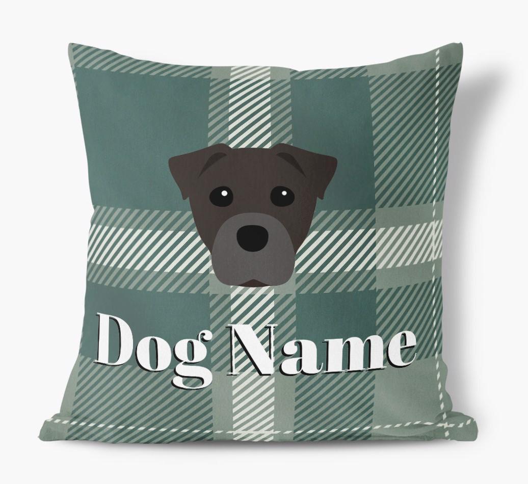 Tartan Pattern: Personalized {breedFullName} Soft Touch Pillow