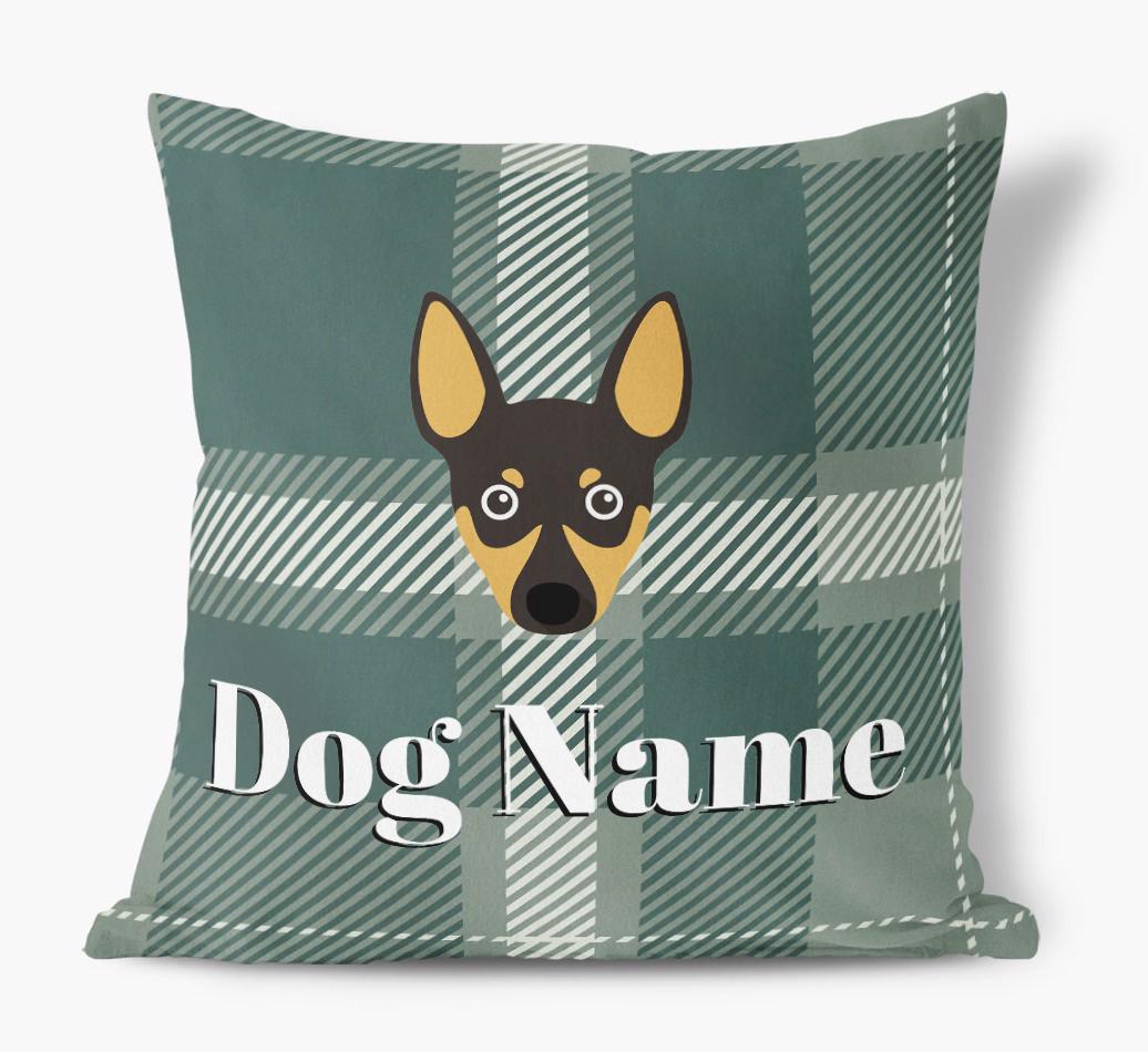 Tartan Pattern: Personalized {breedFullName} Soft Touch Pillow