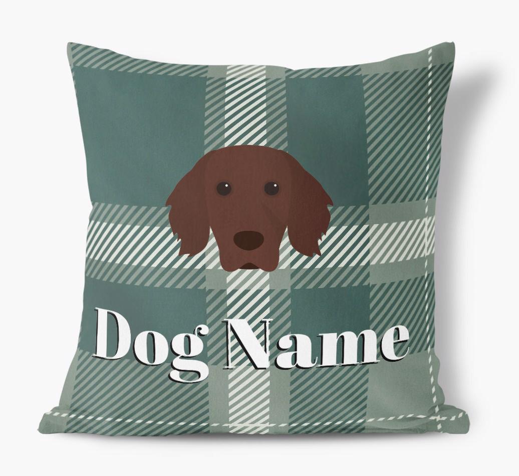Tartan Pattern: Personalized {breedFullName} Soft Touch Pillow